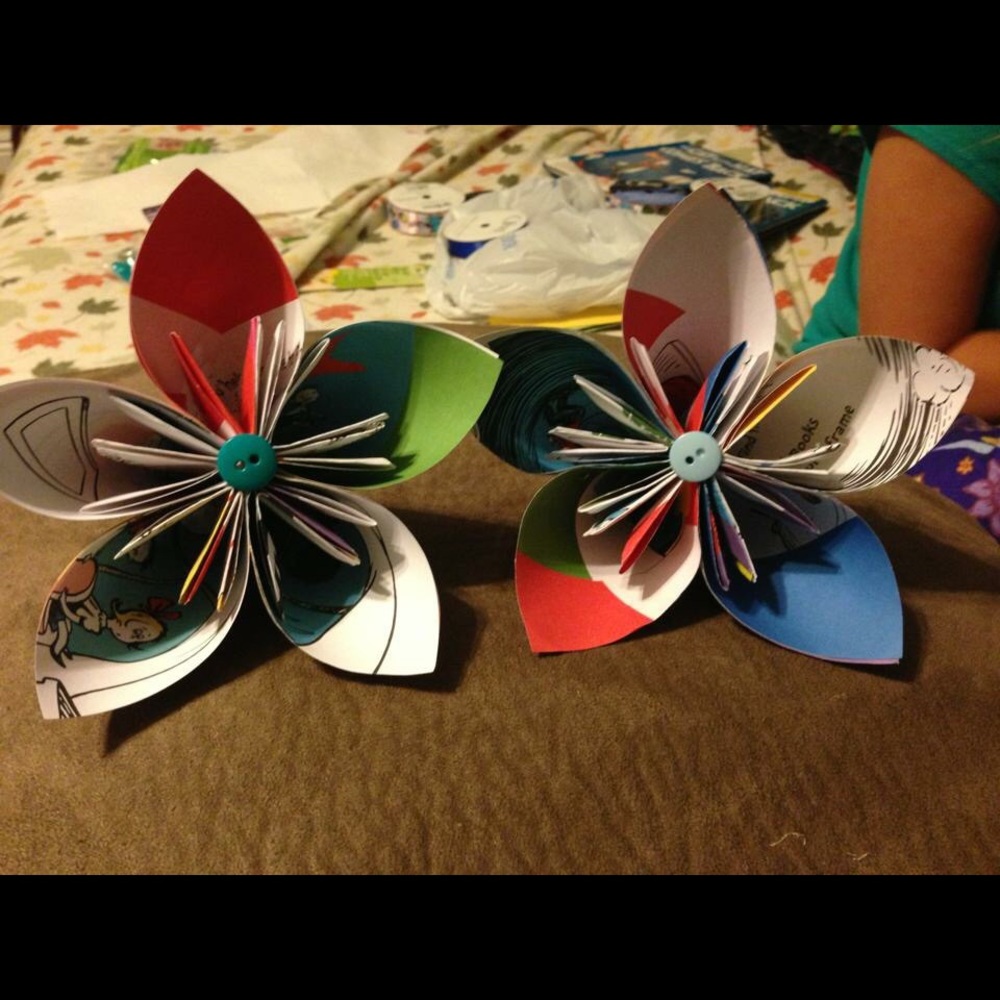 Flower singles, bouquets, or wreaths.